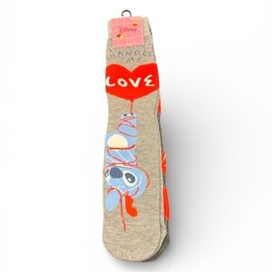 Disney’s Stitch Valentines Day Graphic Socks 2pk, NEW
